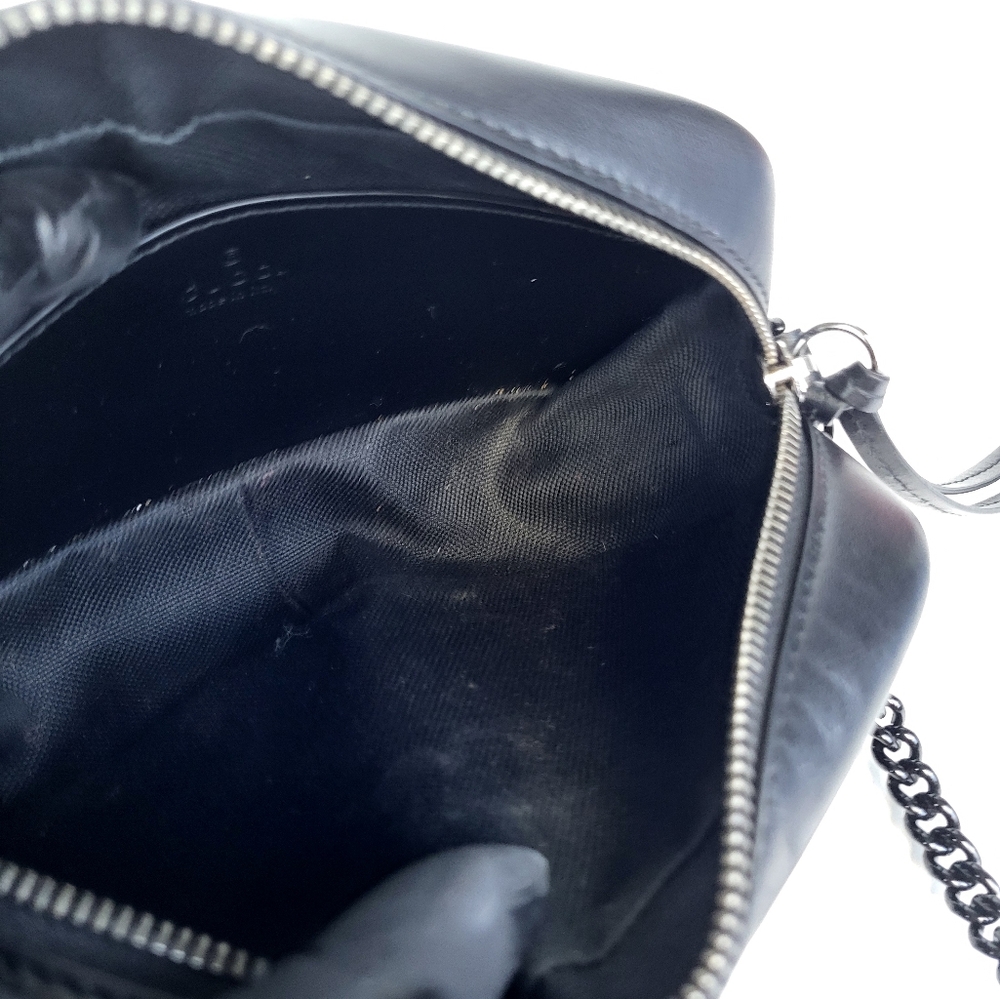 Gucci Marmot Mini Shoulder Bag Black Leather - Picture 8 of 16